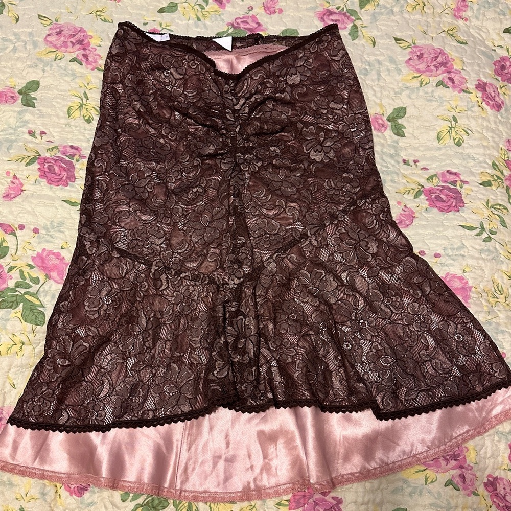 Made in Paris Ruched High-Low Cocktail Skirt with liner